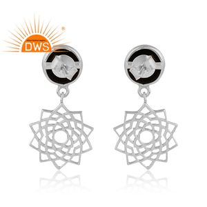 Best Selling Fine Sterling Silver Natural <b>Black</b> Onyx Gemstone <b>Dangle</b> <b>Earring</b> Custom Jewelry Manufacturer - Product Image 3