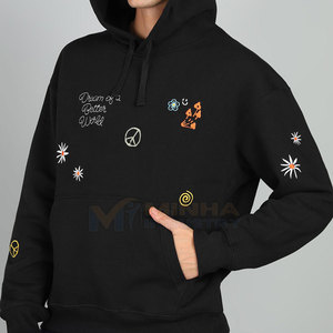 Nouvelle conception, best-seller, sweats à capuche décontractés pour hommes, surdimensionnés, faible MOQ, sweats à capuche surdimensionnés pour hommes à prix de gros, fabriqués au Pakistan - Product Image 3
