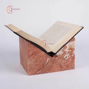 Luxury Home Decoration Bookends Rose Gold Color Marble <b>Desk</b> Organizer Book Ends From Indian Manufacturer Supply In Low Price - Product Image 2