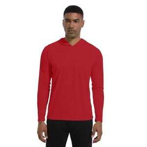 Quick Dry Breathable Anti-Bacterial Unisex Basketball Shooting <b>Shirt</b> with Hood 100% <b>Polyester</b> Customizable All Seasons - Product Image 2