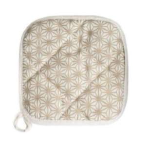 Ensemble de maniques carrées classiques en lin 100 % écologique, motifs imprimés numériques personnalisés, tapis et coussinets résistants à la chaleur, vente en gros - Product Image 2