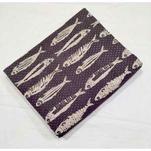 ผ้าพิมพ์สวยงาม100% ผ้าฝ้ายบริสุทธิ์ผ้า Dabu พิมพ์ลายด้วยมือบล็อก - Product Image 4