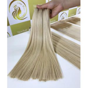 Faisceaux de trame droite de couleurs de toutes les longueurs Extensions de cheveux Remy vietnamiennes à donneur unique Cheveux blonds de couleur claire de toutes les longueurs - Product Image 5