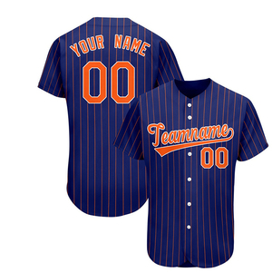 Camisetas de béisbol para jóvenes de punto doble con bordado personalizado Jersey de sublimación con botones Ropa deportiva Ropa de béisbol y softbol - Product Image 1