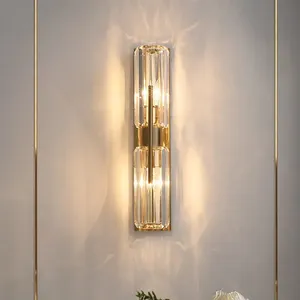 Avior Novelty <b>Wall</b> <b>Light</b> Golden Crystal Copper Body Warm White <b>Light</b> Remote Control Aluminum Glass Material Custom <b>Wall</b> <b>Sconces</b> - Product Image 4