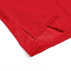 Maillot de basketball respirant à manches courtes pour hommes, grande taille, avec logo personnalisé, prix de gros - Product Image 5