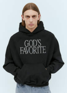 Grueso French Terry Transfer Distress bordado Streetwear Bling Rinestoned Full Zip up con Logo Rhinestone Denim Tears Hoodie - Product Image 2