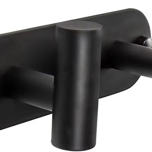 Perchero de pared de alta resistencia con 2 ganchos para colgar ropa, chaquetas, sombreros, bolsas - Product Image 1