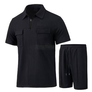 ชุดกางเกงขาสั้นผู้ชายผ้าฝ้ายระบายอากาศได้ดีดีไซน์ใหม่ - Product Image 3