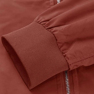 New High Quality Men's Bomber Jacket Custom Logo Printing Light <b>Weight</b> and Comfortable with <b>Stand</b> Collar Latest Design <b>for</b> men - Product Image 6