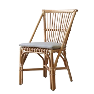 rustic style antique dining <b>chairs</b> made from woven <b>rattan</b> dining room furniture - Product Image 3