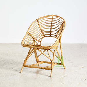 Sillón de Ratán Icónico, Silla de Mimbre Natural con Diseño Rústico Variado de la Fábrica de Ratán HNH Craft - Product Image 6