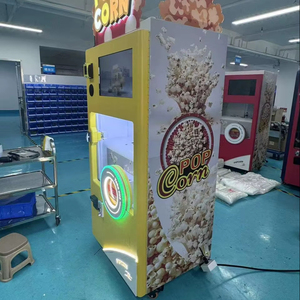 Distributeur automatique de pop-corn de nourriture chaude avec livraison gratuite modèle américain pour les centres commerciaux accepte les paiements par cartes de crédit code QR - Product Image 1