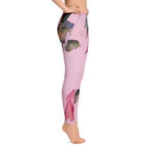 Leggings de yoga taille élastique respirante et légère à imprimé sublimé avec motif imprimé pour un style de vie actif. - Product Image 4