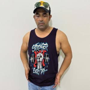 Camiseta de tirantes de gimnasio con diseño de logotipo personalizado de mejor Material para hombre, camiseta sin mangas de punto Lisa transpirable de talla grande, superventas, técnica lavada - Product Image 5