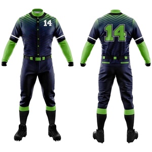 2022 maillot de baseball en polyester personnalisé en gros pour hommes uniforme adulte avec votre propre conception logo imprimé - Product Image 2