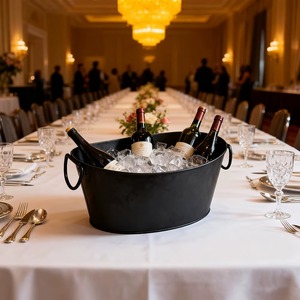 ตู้แช่เบียร์โลหะทรงกลมหรูหราแช่ไวน์อ่างแชมเปญเหมาะสำหรับงานปาร์ตี้หรือรับประทานอาหารกลางแจ้ง - Product Image 1