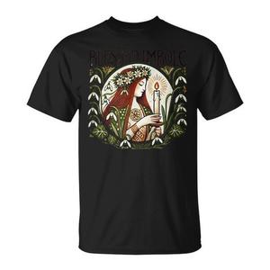 T-shirt con illustrazione della dea Imbolc, con le dee Brigid, per uomini e donne - Product Image 1