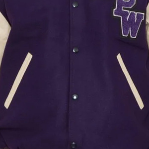 Veste universitaire pour hommes de couleur unie de qualité supérieure/Vente en gros Fabrication de baseball Veste imperméable grande taille - Product Image 4