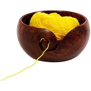Cuenco de hilo extra grande de madera de acacia extra fuerte y duradero sin tapa para tejer a ganchillo disponible a bajo precio - Product Image 6