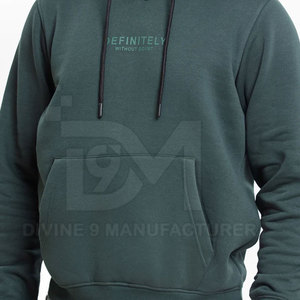 Sudadera con Capucha de Invierno para Hombre, Color Sólido, 100% Algodón, Impresión Personalizable, Diseño Moderno - Product Image 5