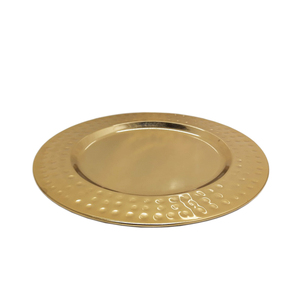 Dernier design de plateau de service en métal de forme ronde pour le dîner plat et plateau de service faits à la main et personnalisés - Product Image 4