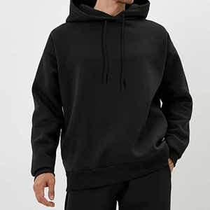 Ensemble de survêtement pour homme en coton 100% uni à capuche, coupe régulière, streetwear, pour la salle de sport, hiver - Product Image 3