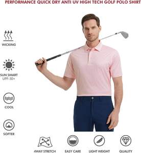 Prix d'usine OEM Polos décontractés pour hommes de haute qualité Séchage rapide Respirant Broderie en vrac pour Polo personnalisé - Product Image 5
