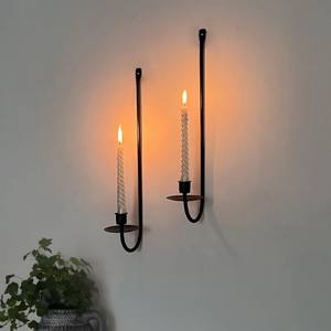 Metal Wall Aluminium Candle <b>Sconce</b> Holder Hanging Wall Mounted Candle <b>Sconces</b> Holder Holders Decorative Wall <b>Lighting</b> Fixture - Product Image 4