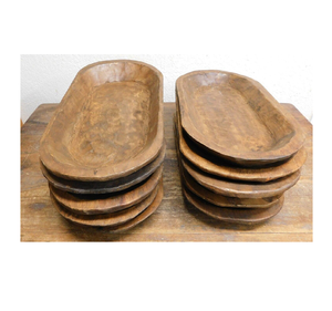 Tazón decorativo de masa de madera de Acacia, tazón pequeño, Decoración de mesa de estilo, tazón de masa de madera, centro de mesa de granja - Product Image 5