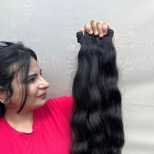 Haute Qualité 100% Indien Vierge Cuticule Aligné Cheveux Bundles Temple Ondulé Extensions de Cheveux Bruts - Product Image 1