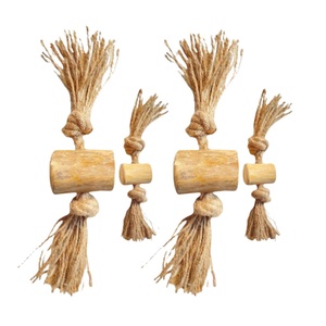 สินค้ายอดนิยม!!! งานฝีมือไม้กาแฟธรรมชาติ 100% ผลิตภัณฑ์สัตว์เลี้ยงธรรมชาติพร้อมกาแฟ WOOD DOG TUG เป็นมิตรกับสิ่งแวดล้อมกับสุนัข - Product Image 1