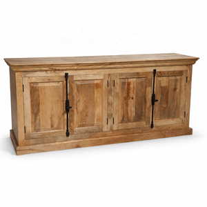 Buffet en bois de manguier massif, style rustique moderne, pour cuisine, salle de bain, meuble de rangement, fait à la main, écologique, tailles personnalisées - Product Image 2