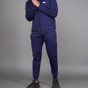 Chándales de invierno de talla grande para hombre de algodón 100%, diseño personalizado, patrón sólido transpirable, etiqueta privada de alta calidad, venta al por mayor - Product Image 5