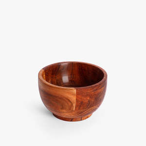 Serving Bowls 2pc Mango Wood Decorative Round Carved Bowl for Decoration <b>Centrepiece</b> Bowl for <b>Table</b> 10" X 10" X 2.5" - Product Image 4