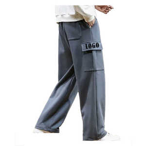 Pantalones Deportivos Casuales Ligeros para Hombre Topshow, con Logotipo Personalizado, Estilo Urbano, Lavado Medio, Desgastado, 100% Algodón Felpa - Product Image 5