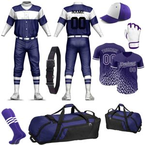 Uniforme de Equipo para Adultos, Paquete de Tallas Grandes, Uniformes de Béisbol y Sóftbol Hechos de Poliéster Transpirable con Diseño Sublimado - Product Image 2