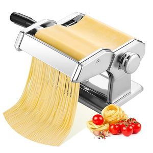 Tooluck 150 Roller <b>Pasta</b> <b>Machine</b> 2-in-1 Cutter with 7 Adjustable Thickness Settings for Optimal Spaghetti Preparation - Product Image 1