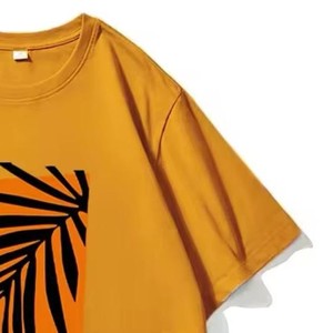 Derniers modèles T-shirt à impression numérique pour homme 100% coton coupe régulière manches courtes tissu tricoté écologique et respirant - Product Image 4