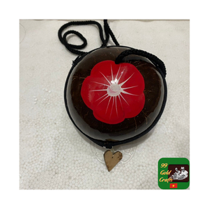 Elegante bolso de mano de cáscara de coco para mujer hecho a mano con encanto natural para moda diaria ecológica y ocasiones casuales al aire libre - Product Image 5