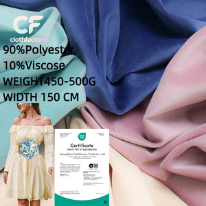 Blanc Rose 90% Polyester 10% <span class=keywords><strong>Viscose</strong></span> 455G Tricoté Uni Teint Jersey Tissu pour Shapewear Bodys Dentelle Taille Ceintures Durable - Product Image 1