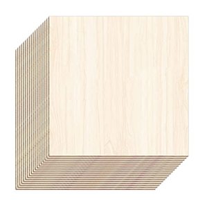 EFS Láminas de Madera de Tilo Cuadradas sin Acabado, Paneles de Madera Maciza Multifuncionales para Manualidades, Tablas Lisas y Pulimentadas - Product Image 1