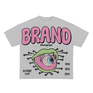 Fabricante Unisex de algodón pesado de lujo de alta calidad gráfico 3D Puff estampado camiseta para hombres Puff estampado - Product Image 5