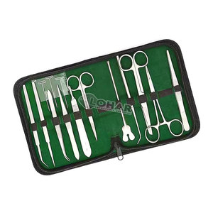 Meilleur fabricant de kit d'instruments chirurgicaux Kit d'instruments de suture à dissection Étuis professionnels en cuir à fermeture éclair pour acier inoxydable - Product Image 6