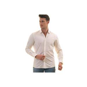 Camisa ajustada de lunares blancos - Product Image 1