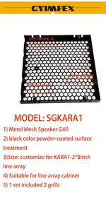 Custom <b>Speaker</b> Grills metal mesh <b>for</b> dual 8inch line array system SGKARA1 Line Array Sound <b>Speaker</b> System - Product Image 2