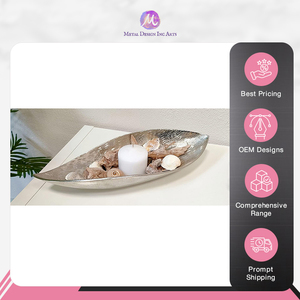 Distributeur mondial vendant une qualité supérieure fabriquée en Inde couleur argent métal bol décoratif plateau de fruits pour la décoration de la maison - Product Image 6