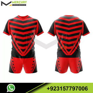 บุรุษชุดกีฬาที่กําหนดเองเสื้อรักบี้ลีกและชุดฟุตบอลรักบี้ชุดรักบี้ขายร้อน - Product Image 6