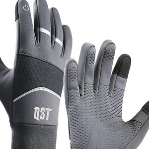 QST Unisex Guantes de compresión de dedo completo Fibra de carbono de alta calidad Correr Deportes al aire libre Guantes de motocicleta Transpirable Touch - Product Image 2
