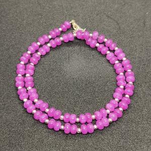 Purple Quartz Beaded Necklace Faceted Round Gemstone <b>Choker</b> Handmade Minimalist Jewelry Elegant Gift <b>for</b> Her Crystal Necklace - Product Image 2